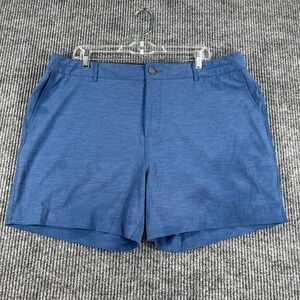 Faherty All Day Shorts Mens Size 38 Blue Casual Outdoor Active Beach Vacation